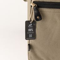 Grande pochette pour ordinateur portable en toile – Olive