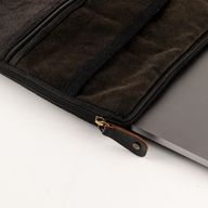 Pochette pour ordinateur portable de voyage délavée – Anthracite