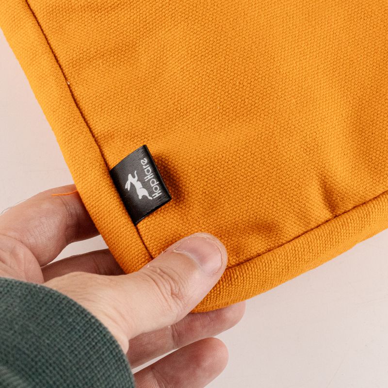 Pochette de voyage pour ordinateur portable en toile – Orange