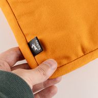 Pochette de voyage pour ordinateur portable en toile – Orange
