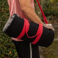Sac de sport Don't Quit – Noir – Anses rose cerise
