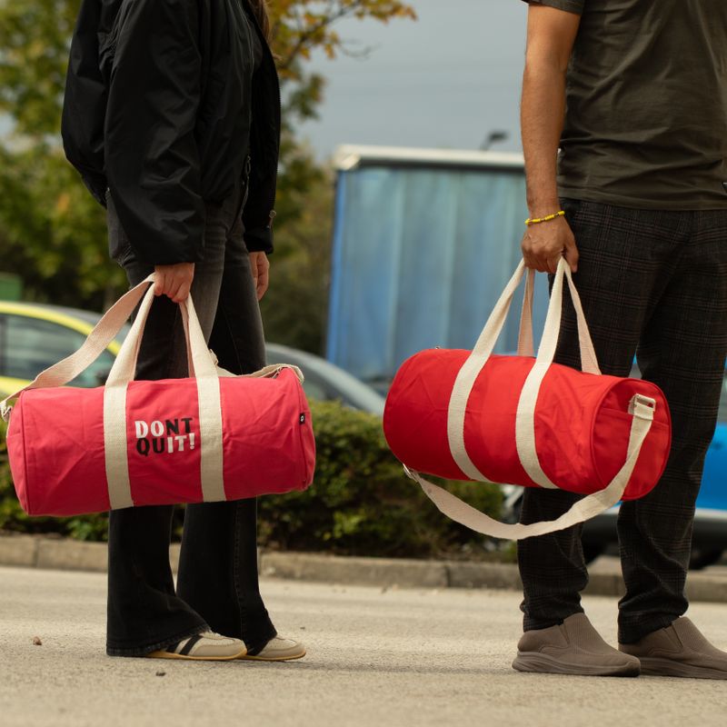 Sac de sport « Don't Quit » – Bordeaux (186C)