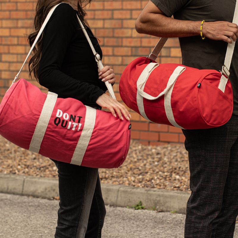 Sac de sport « Don't Quit » – Bordeaux (186C)