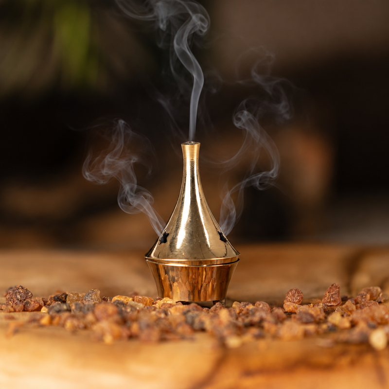 Brûleur d'encens en laiton pour cônes (modèles assortis)