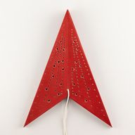 Lampe Étoile - Rouge Chance - Sept Branches - 60 cm