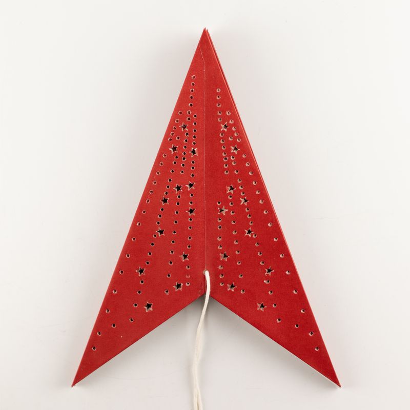 Lampe Étoile - Rouge Chance - Sept Branches - 60 cm