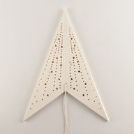 Étoile Lumineuse - Blanc Classique - Sept Branches - 60 cm