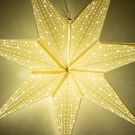 Étoile Lumineuse - Blanc Classique - Sept Branches - 60 cm