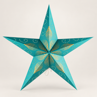 Étoile Lumineuse - Green Festival - 5 branches - 60 cm