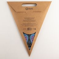 Lampe Étoile - Motif Paon Violet & Sarcelle à Cinq Branches - 60cm