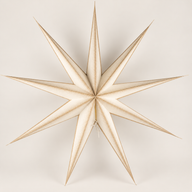 Étoile Lumineuse - Super Nova Champagne Pailletée Neuf Branches - 90cm