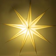 Étoile Lumineuse - Super Nova Champagne Pailletée Neuf Branches - 90cm