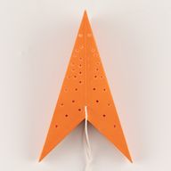 Lampe Étoile - Lumières Orange Neuf Branches - 45cm