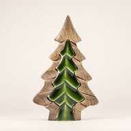 Perdu dans la Forêt - Petite Décoration en Bois Arbre dans un Arbre - 15x10cm