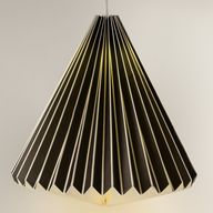 Abat-jour Conique en Papier à Motifs Géométriques Chauds
