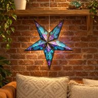 Pack de démarrage Lampes Étoiles en Papier – 20 unités avec câbles et ampoules