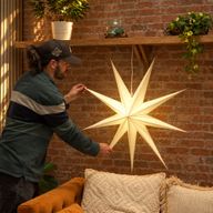 Pack de démarrage Lampes Étoiles en Papier – 20 unités avec câbles et ampoules