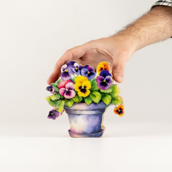 Plantes en Bois - Mini Pensée