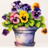 Plantes d'Intérieur en Bois - Grande Pensée
