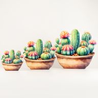 Plantes d'Intérieur en Bois - Grand Jardin de Cactus