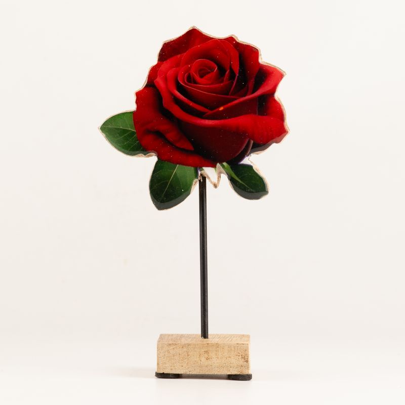 Plantes d'Intérieur en Bois - Rose Unique Moyenne