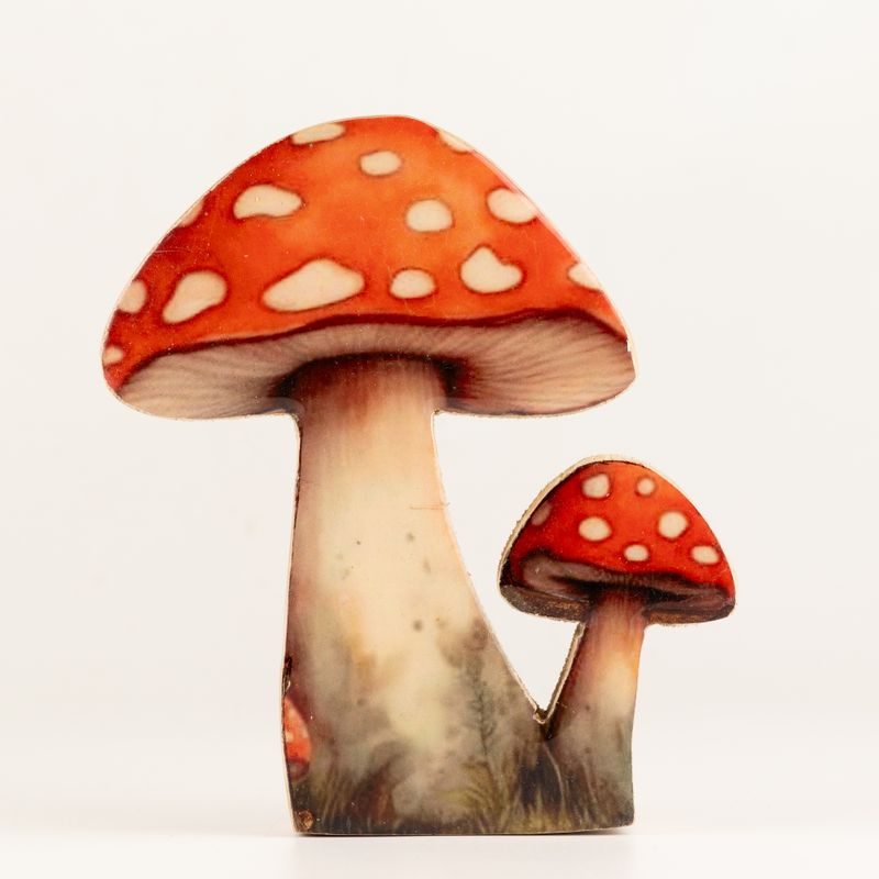 Plantes d'Intérieur en Bois - Champignon Amanite Tue-mouches Moyen