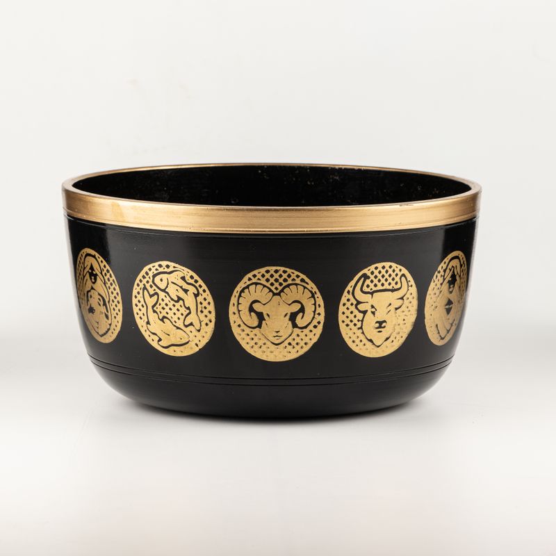 Bols Zodiaque Noirs - Lot de 3 - 15cm 19cm 20cm