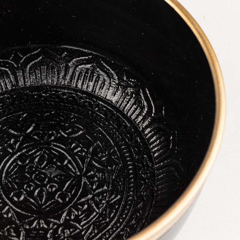 TRUE NORTH - Set de Bol Chantant Noir - 15x7,5cm