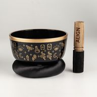 ALIGN - Ensemble Bol Chantant Noir - 15x7,5cm