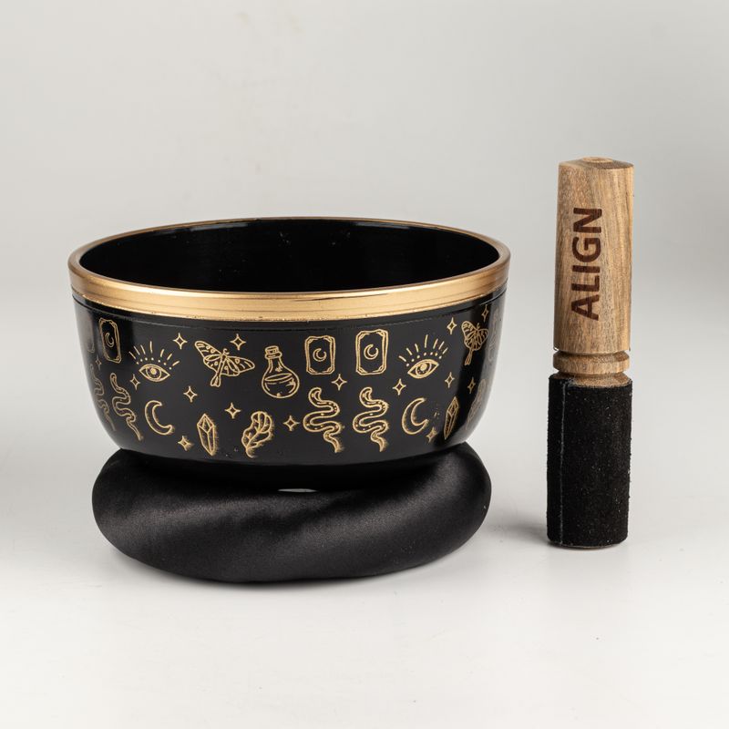 ALIGN - Ensemble Bol Chantant Noir - 15x7,5cm