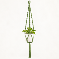 Suspension pour Plante en Macramé Simple - Vert