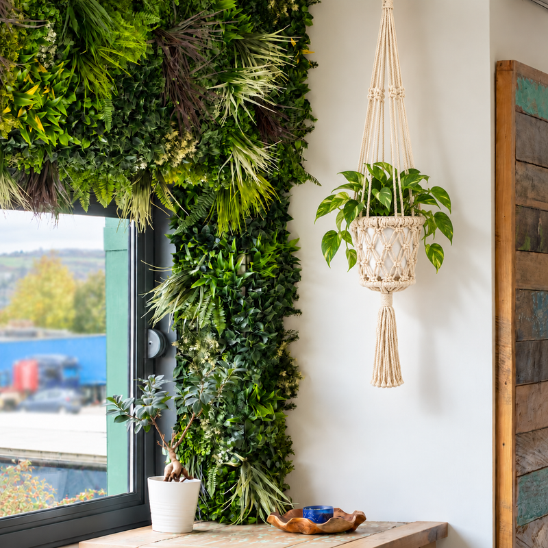 Suspension pour Plante en Macramé - Naturel