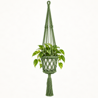 Suspension pour Plante en Macramé - Vert