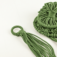 Suspension pour Plante en Macramé - Vert