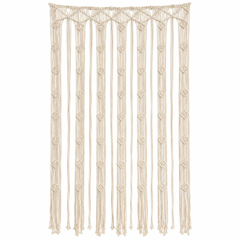 Rideau en Macramé - Naturel
