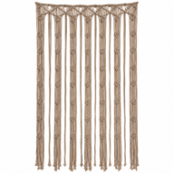 Rideau en Macramé - Camel