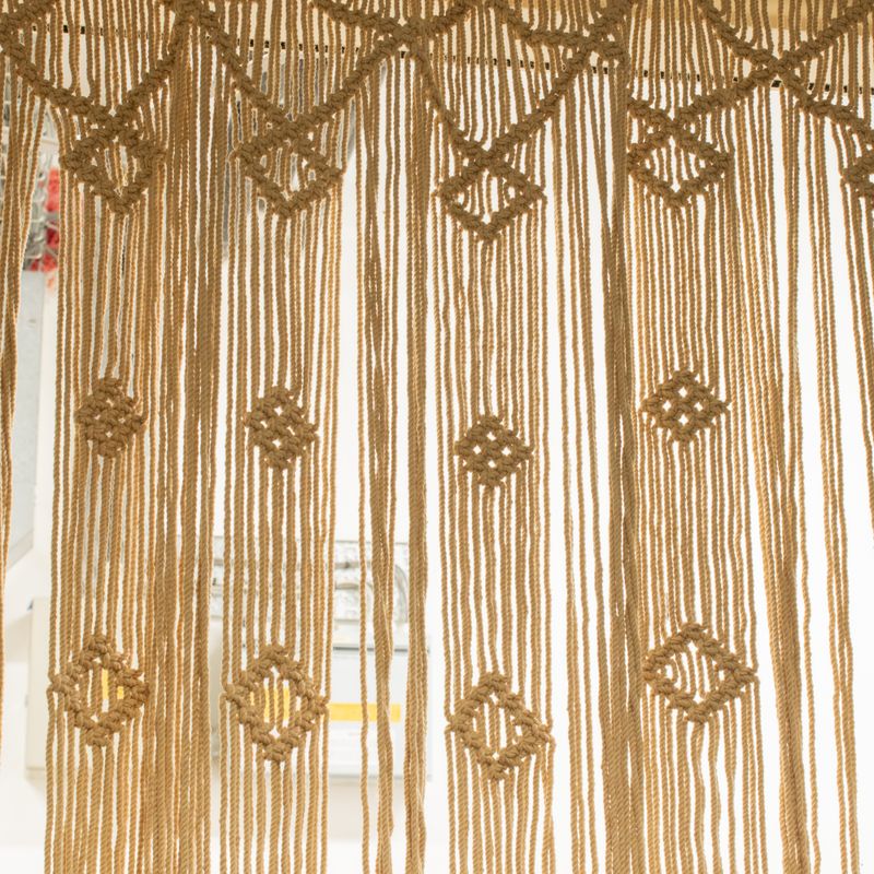 Rideau en Macramé - Camel