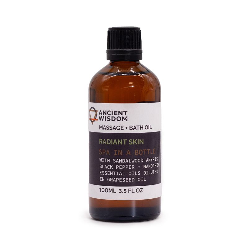 Huile de Bain et de Massage - Eclat de bois de Santal 100 ml