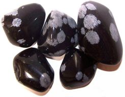 Larges Pierres - Obsidienne flocon de neige