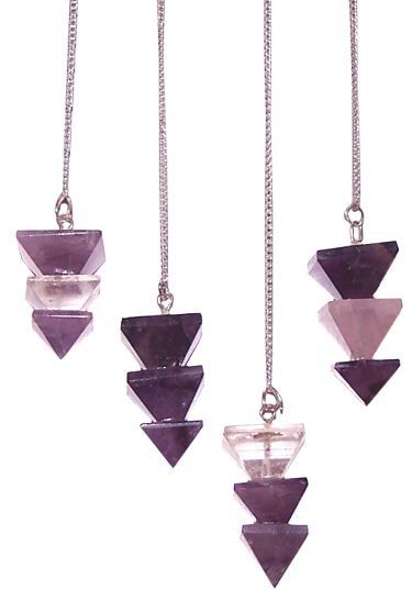 Pendule en Gemmes 3 Pyramides