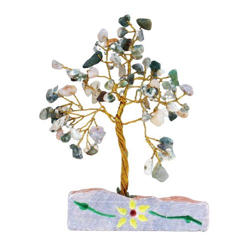 Arbres à gemme d'Inde Agate Arbre  - 80 Pierres