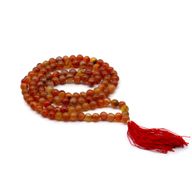 Mala tibétain Cornaline