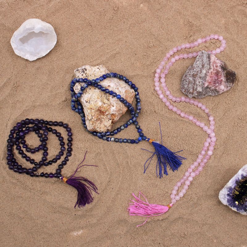 Mala tibétain Améthyste