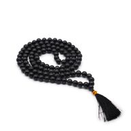 Mala tibétain Agate noir