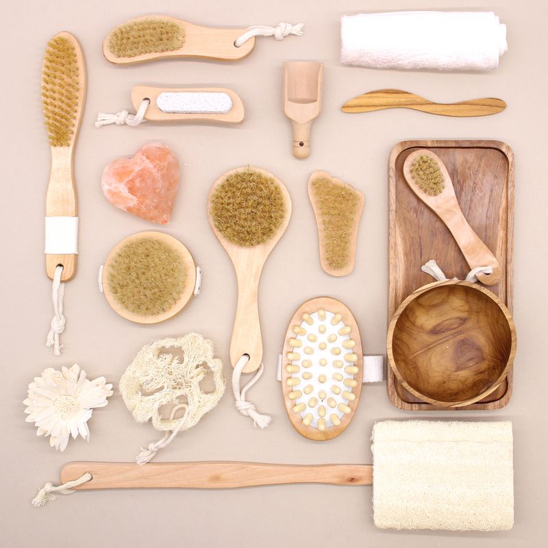 Pierre ponce de gommage et brosse