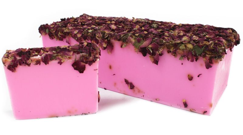 Pack Pain de Savon Tranché (13pcs)-  Rose et Pétales de Rose