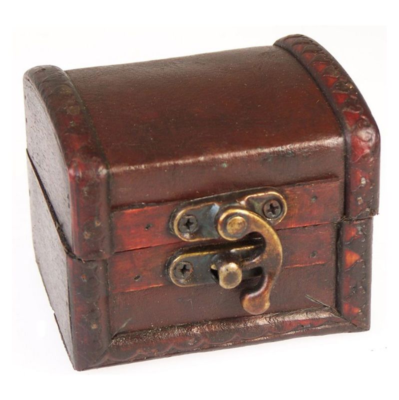 Boite Moyenne Style Colonial - Effet Cuir