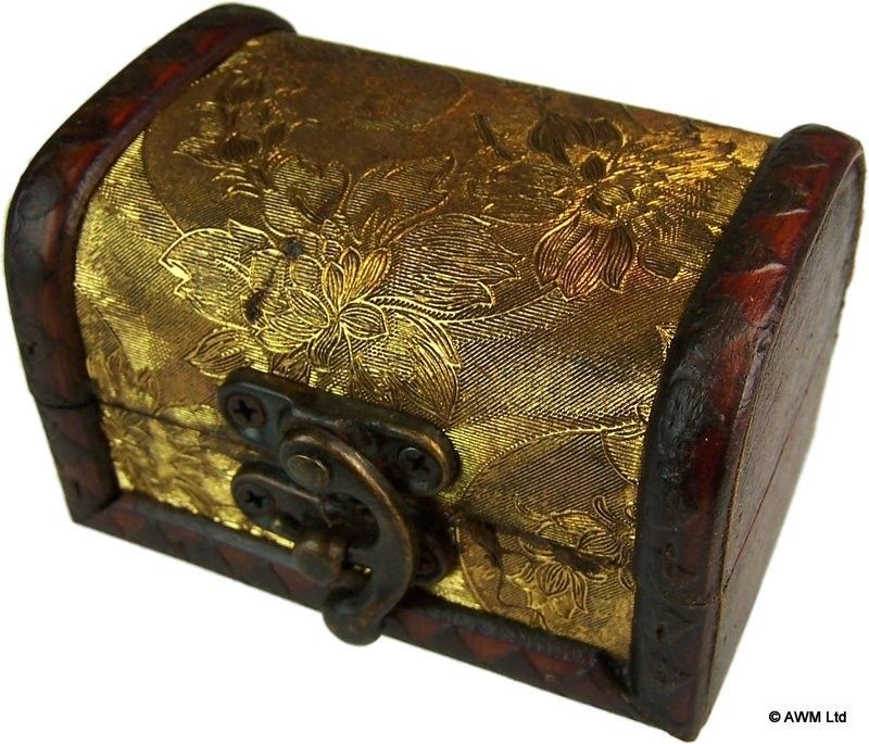 Boite Moyenne Style Colonial - Or