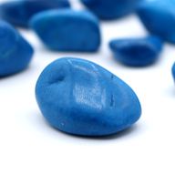 Larges Pierres Roulées - Howlite Bleu