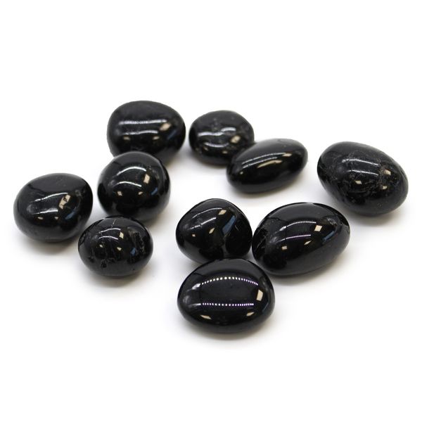 Larges Pierres Roulées - Tourmaline Noire